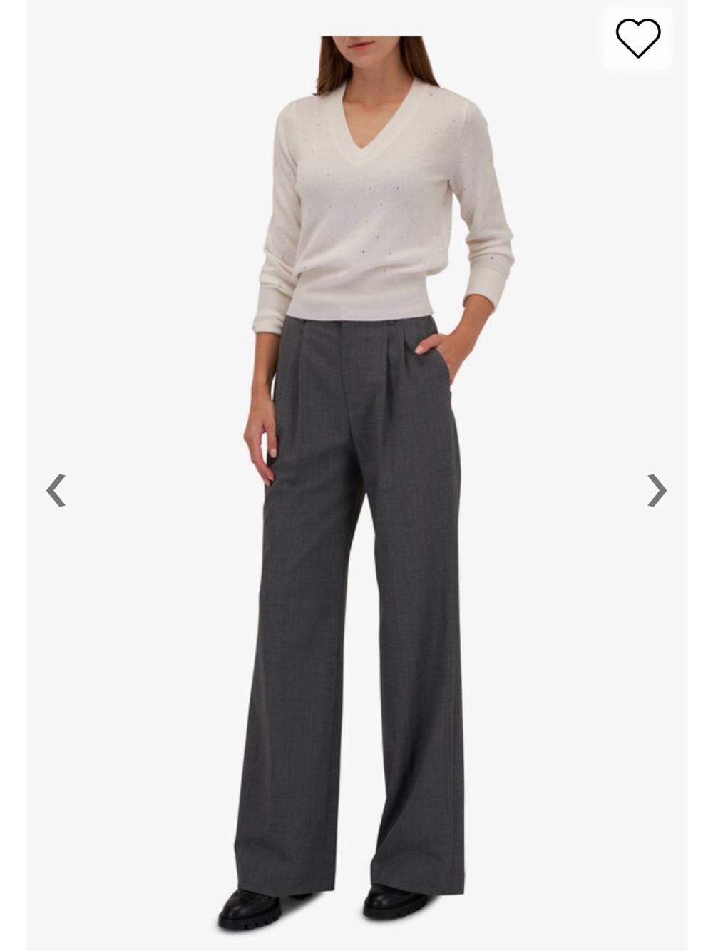 Nili Lotan Flavie Wide-Leg Pleated Trousers